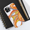 Orange Octopus Dance Ink Art Case Mate Tough Phone Cases