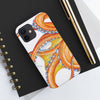 Orange Octopus Dance Ink Art Case Mate Tough Phone Cases