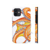 Orange Octopus Dance Ink Art Case Mate Tough Phone Cases Iphone 12 Mini