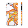 Orange Octopus Dance Ink Art Case Mate Tough Phone Cases Iphone 6/6S Plus