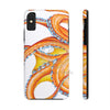 Orange Octopus Dance Ink Art Case Mate Tough Phone Cases Iphone X