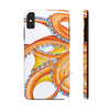 Orange Octopus Dance Ink Art Case Mate Tough Phone Cases Iphone Xs Max