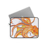 Orange Octopus Dance Ink Art Laptop Sleeve