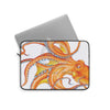 Orange Octopus Dance Ink Art Laptop Sleeve