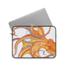 Orange Octopus Dance Ink Art Laptop Sleeve