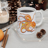 Orange Octopus Dance Ink Art Mug 11Oz