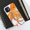 Orange Octopus Dance Ink Ii Art Case Mate Tough Phone Cases