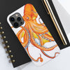 Orange Octopus Dance Ink Ii Art Case Mate Tough Phone Cases