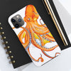 Orange Octopus Dance Ink Ii Art Case Mate Tough Phone Cases