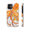 Orange Octopus Dance Vintage Map Black Ink Art Case Mate Tough Phone Cases Iphone 12