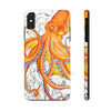 Orange Octopus Dance Vintage Map Black Ink Art Case Mate Tough Phone Cases Iphone Xs Max