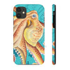 Orange Octopus Tentacle Teal Vintage Map Case Mate Tough Phone Cases Iphone 11