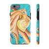 Orange Octopus Tentacle Teal Vintage Map Case Mate Tough Phone Cases Iphone 6/6S