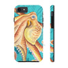 Orange Octopus Tentacle Teal Vintage Map Case Mate Tough Phone Cases Iphone 7 8