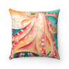 Orange Red Octopus Tentacles Square Pillow 14 X Home Decor