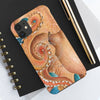 Orange Red Pacific Octopus Tentacles Watercolor Art Case Mate Tough Phone Cases