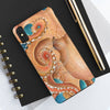 Orange Red Pacific Octopus Tentacles Watercolor Art Case Mate Tough Phone Cases