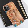 Orange Red Pacific Octopus Tentacles Watercolor Art Case Mate Tough Phone Cases
