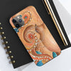 Orange Red Pacific Octopus Tentacles Watercolor Art Case Mate Tough Phone Cases