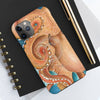 Orange Red Pacific Octopus Tentacles Watercolor Art Case Mate Tough Phone Cases