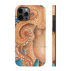 Orange Red Pacific Octopus Tentacles Watercolor Art Case Mate Tough Phone Cases Iphone 12 Pro Max