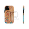 Orange Red Pacific Octopus Tentacles Watercolor Art Case Mate Tough Phone Cases Iphone 13 Mini