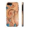 Orange Red Pacific Octopus Tentacles Watercolor Art Case Mate Tough Phone Cases Iphone 7 Plus 8