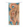 Orange Red Pacific Octopus Tentacles Watercolor Art Ii Polycotton Towel 36 × 72 Home Decor