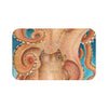 Orange Red Pacific Octopus Tentacles Watercolor Bath Mat 34 × 21 Home Decor