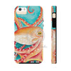 Orange Red Teal Octopus Case Mate Tough Phone Cases Iphone 5/5S/5Se