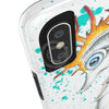 Orange Seahorse Splash Ink Case Mate Tough Phone Cases