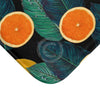 Oranges And Lemons Black Bath Mat Home Decor