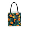 Oranges And Lemons Black Chic Tote Bag Bags