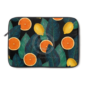 Oranges And Lemons Black Laptop Sleeve 13