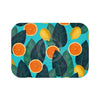 Oranges And Lemons Blue Bath Mat Small 24X17 Home Decor