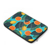 Oranges And Lemons Blue Vintage Collage Laptop Sleeve