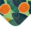 Oranges And Lemons Green Bath Mat Home Decor