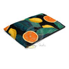 Oranges And Lemons Pattern Black Accessory Pouch Bags