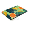 Oranges And Lemons Pattern Green Accessory Pouch Bags