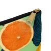 Oranges And Lemons Pattern Green Accessory Pouch Bags