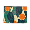 Oranges And Lemons Pattern Light Yellow Accessory Pouch Bags