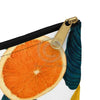 Oranges And Lemons Pattern White Accessory Pouch Bags