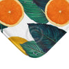 Oranges And Lemons White Bath Mat Home Decor