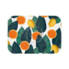 Oranges And Lemons White Bath Mat Small 24X17 Home Decor