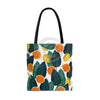 Oranges And Lemons White Chic Tote Bag Bags