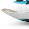 Orca And The Boat Watercolor Square Pillow Home Decor