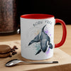 Orca Killer Whale Born Free Splash Ink Accent Coffee Mug 11Oz