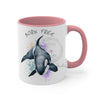 Orca Killer Whale Born Free Splash Ink Accent Coffee Mug 11Oz