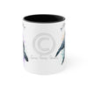 Orca Killer Whale Born Free Splash Ink Accent Coffee Mug 11Oz Black /