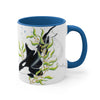 Orca Killer Whale In Kelp Ink Art Accent Coffee Mug 11Oz